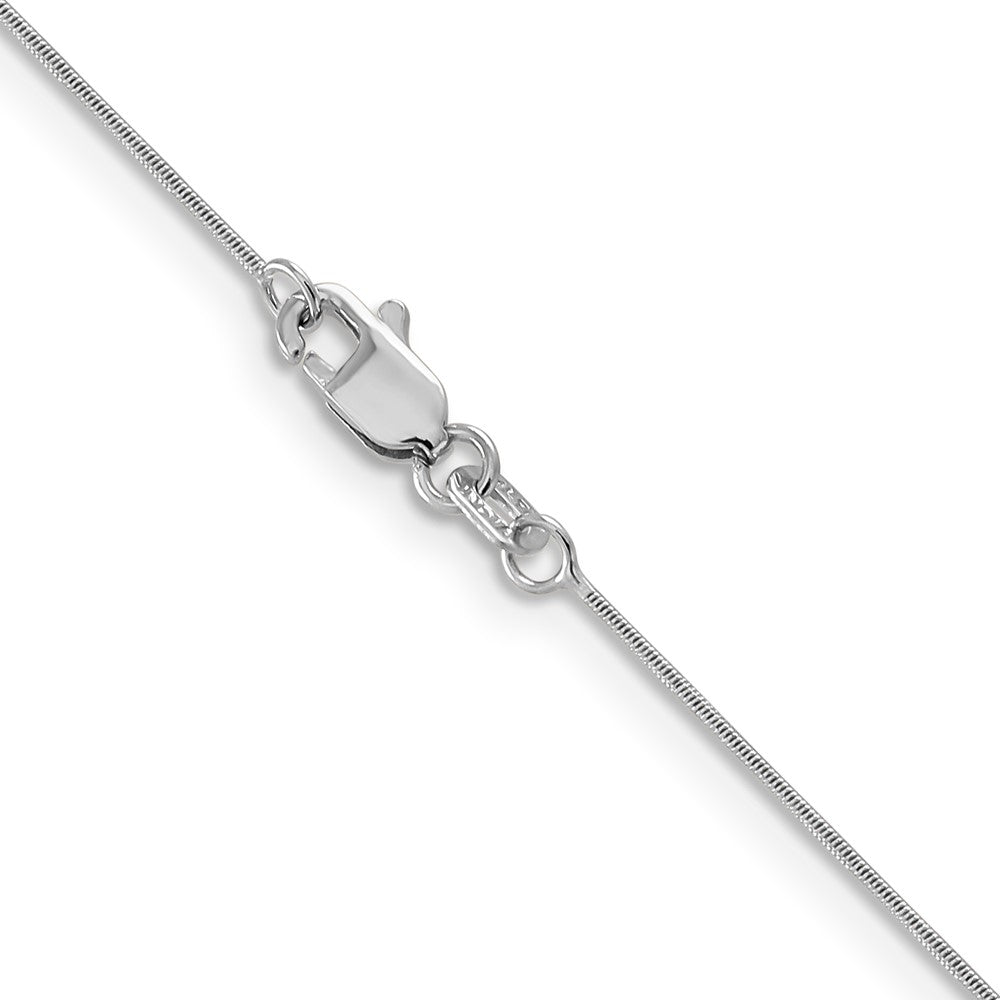 14k WG .6mm Round Snake Chain