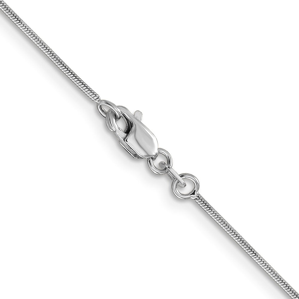 14k WG .9mm Round Snake Chain