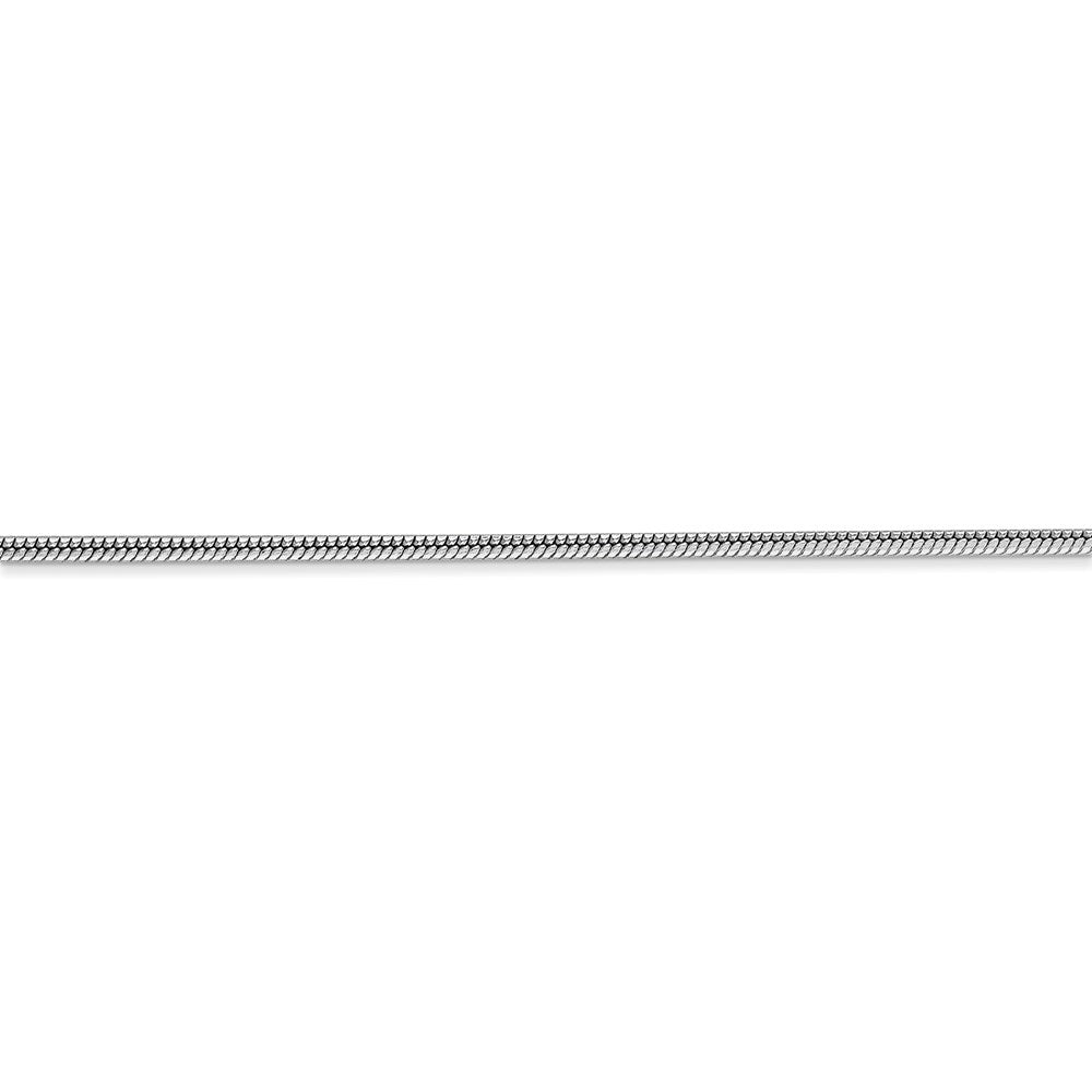 14k WG 1.6mm Round Snake Chain