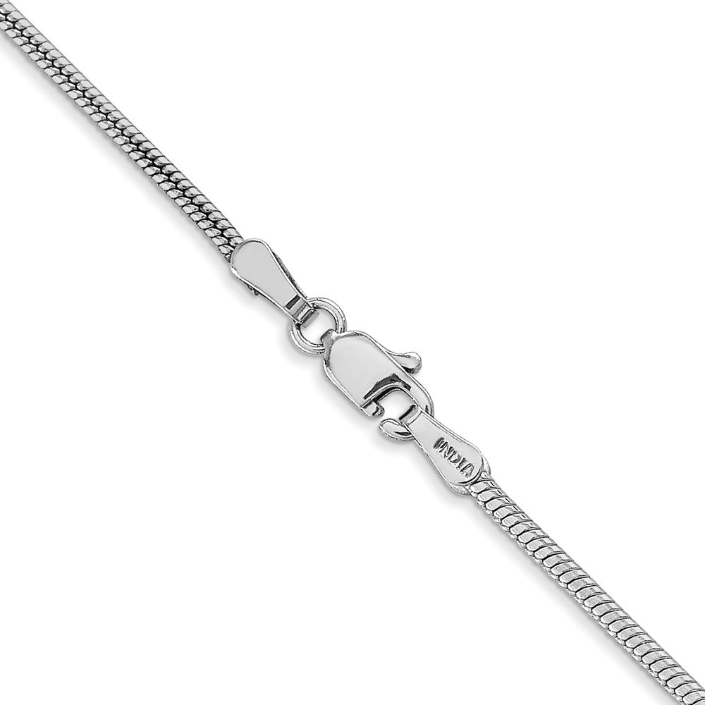 14k WG 1.6mm Round Snake Chain