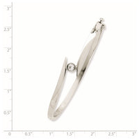 Thumbnail for 14k White Gold Hinged Bangle Bracelet Mounting