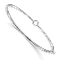 Thumbnail for 14k White Gold Hinged Bangle Bracelet Mounting