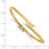 Thumbnail for 14k AA Diamond Hinged Bangle Bracelet