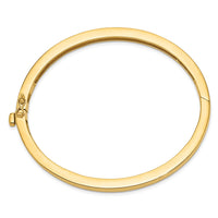 Thumbnail for 14k 5.3mm Polished Solid Hinged Bangle Bracelet