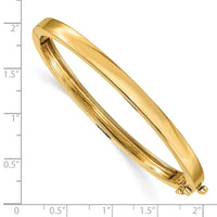Thumbnail for 14k 5.3mm Polished Solid Hinged Bangle Bracelet