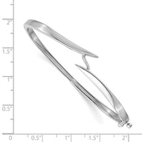 Thumbnail for 14k White Gold Hinged Bangle Bracelet Mounting