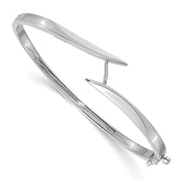 Thumbnail for 14k White Gold Hinged Bangle Bracelet Mounting