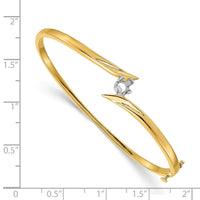 Thumbnail for 14k Two Tone Bangle Bracelet Mounting