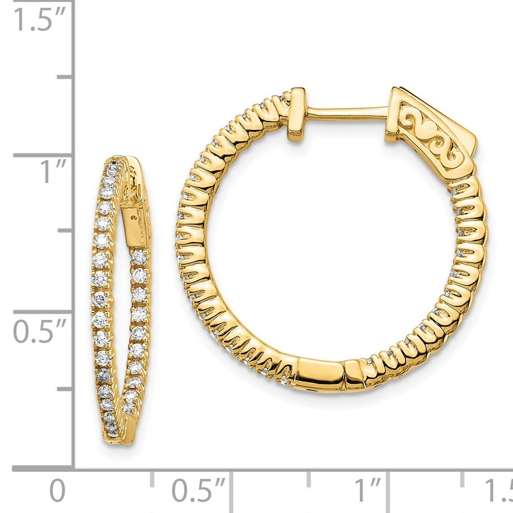 14k Round Hoop w/Safety Clasp Earring Mountings