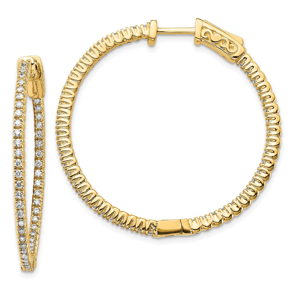 14k Round Hoop w/Safety Clasp Earring Mountings