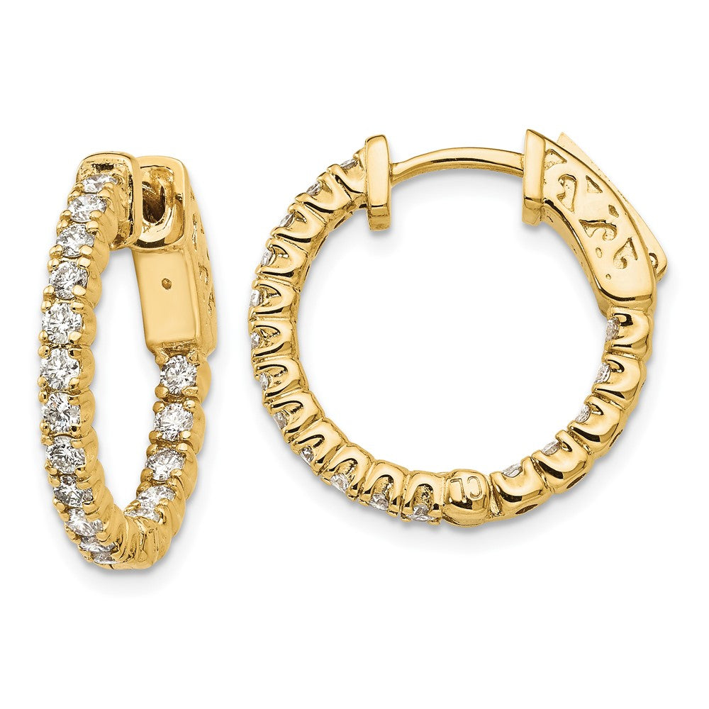 14k Round Hoop w/Safety Clasp Earring Mountings