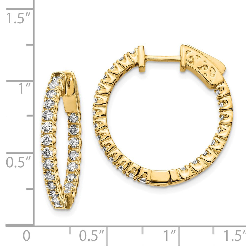 14k Round Hoop w/Safety Clasp Earring Mountings