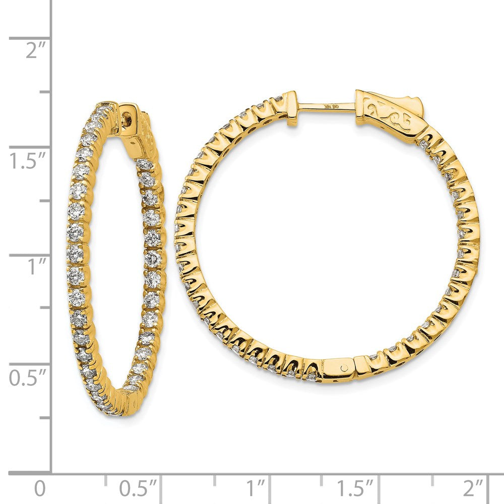 14k Round Hoop w/Safety Clasp Earring Mountings