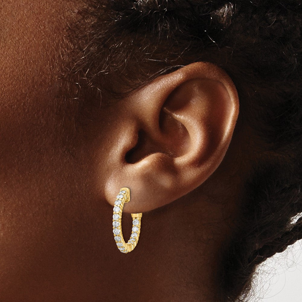 14k Round Hoop w/Safety Clasp Earring Mountings