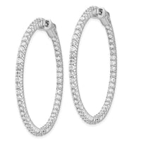 Thumbnail for 14k White Gold Round Hoop w/Safety Clasp Earring Mountings