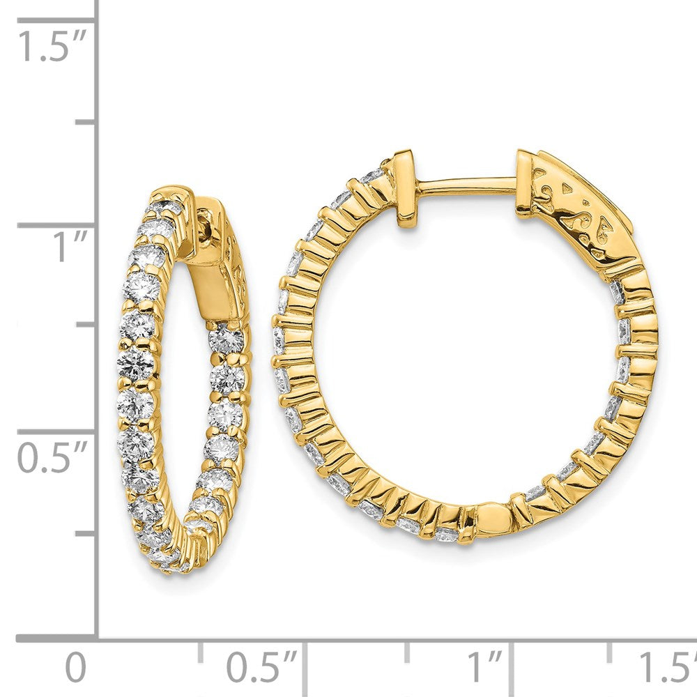 14k Round Hoop w/Safety Clasp Earring Mountings