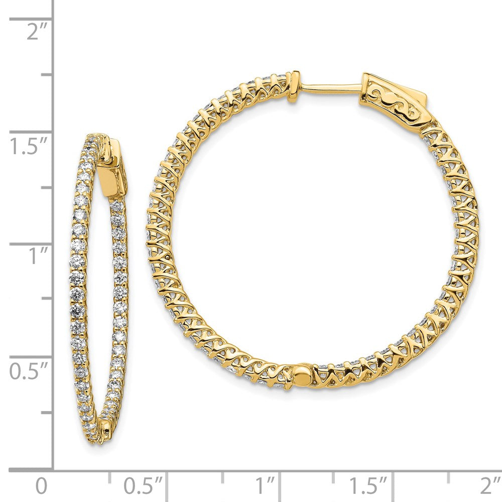 14k Round Hoop w/Safety Clasp Earring Mountings