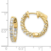 Thumbnail for 14k Round Hoop w/Safety Clasp Earring Mountings