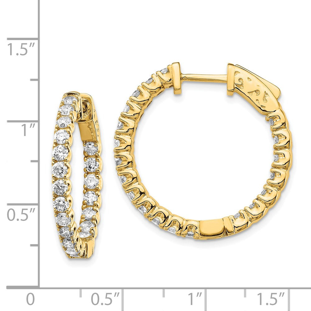 14k Round Hoop w/Safety Clasp Earring Mountings