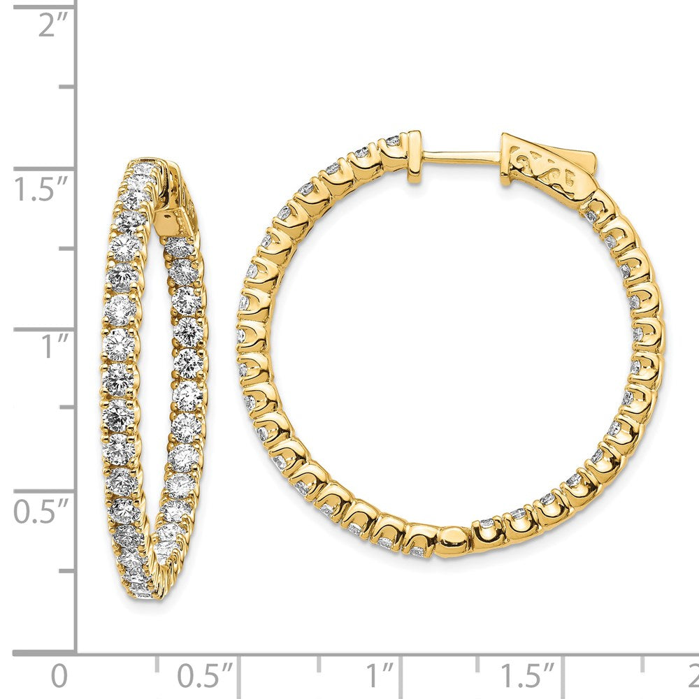 14k Round Hoop w/Safety Clasp Earring Mountings