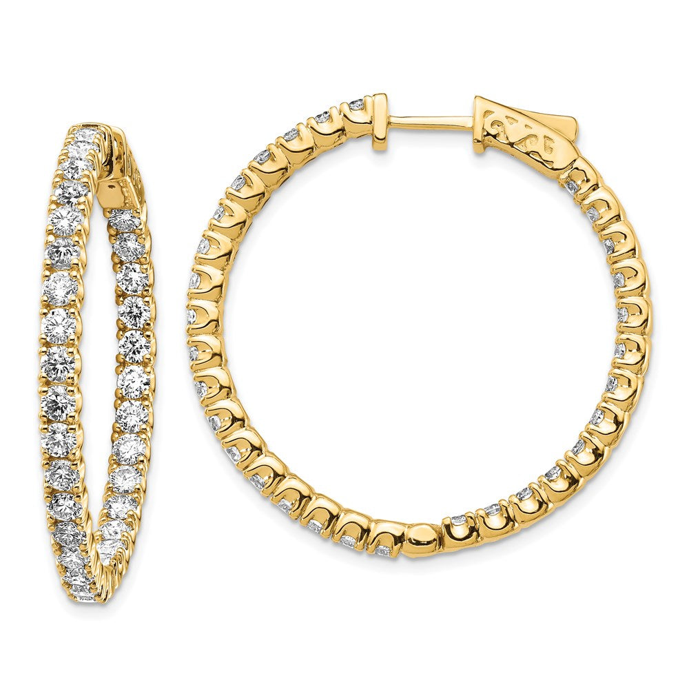 14k Round Hoop w/Safety Clasp Earring Mountings