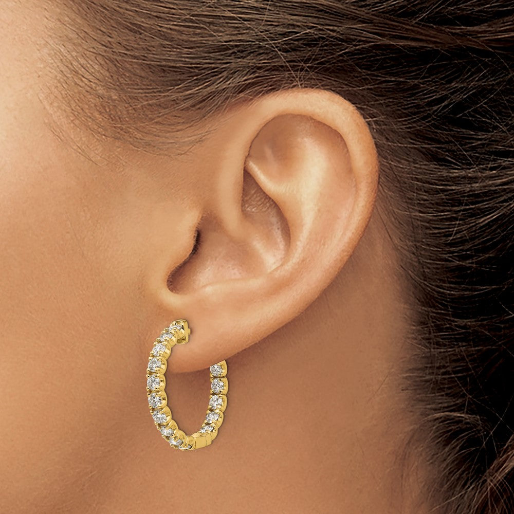 14k Round Hoop w/Safety Clasp Earring Mountings