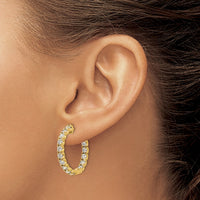 Thumbnail for 14k Round Hoop w/Safety Clasp Earring Mountings