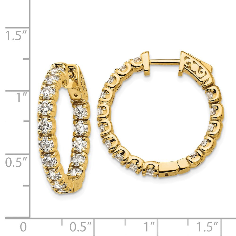 14k Round Hoop w/Safety Clasp Earring Mountings