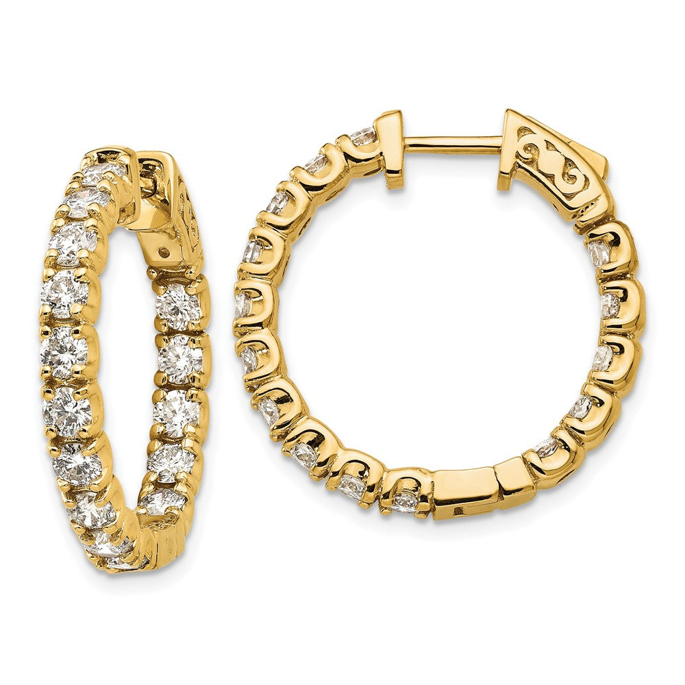 14k Round Hoop w/Safety Clasp Earring Mountings