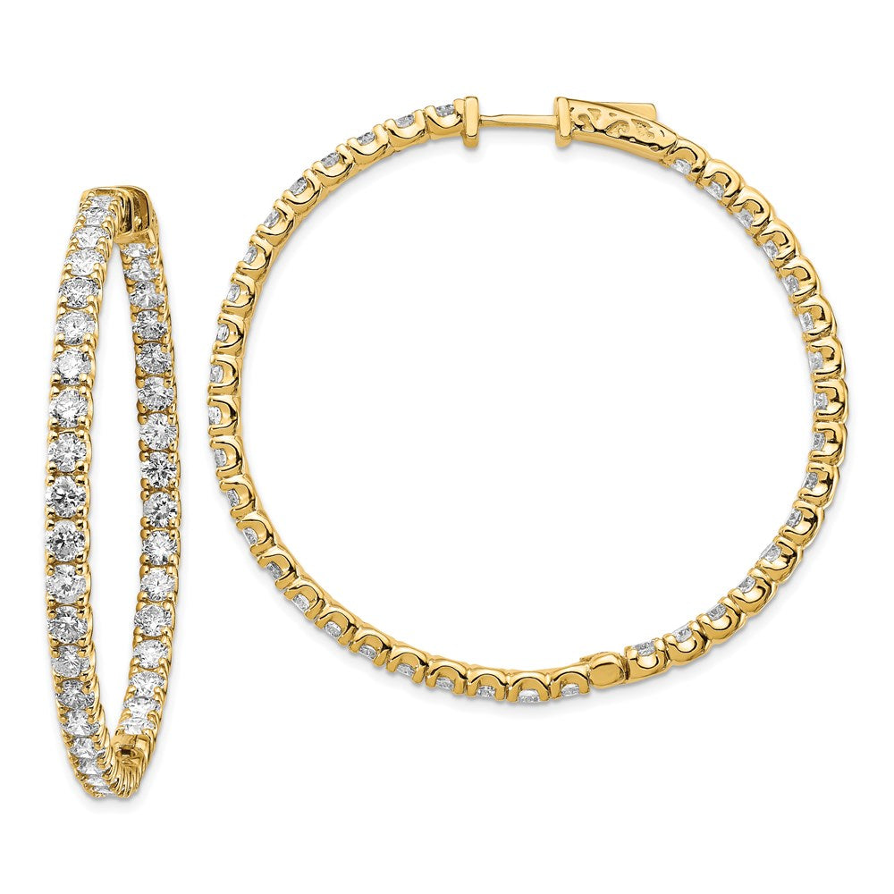 14k Round Hoop w/Safety Clasp Earring Mountings