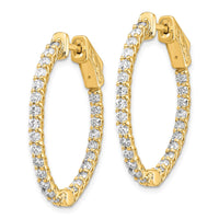 Thumbnail for 14k Oval Hoop w/Safety Clasp Earring Mountings