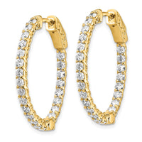 Thumbnail for 14k Oval Hoop w/Safety Clasp Earring Mountings