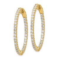Thumbnail for 14k Oval Hoop w/Safety Clasp Earring Mountings