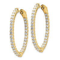 Thumbnail for 14k Oval Hoop w/Safety Clasp Earring Mountings