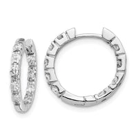 Thumbnail for 14k White Diamond Hinged Hoops Mountings