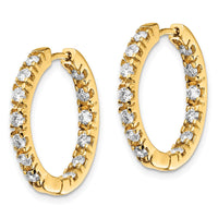 Thumbnail for 14k Diamond Hinged Hoops Mountings