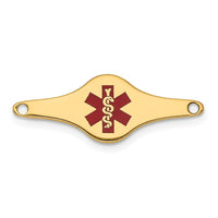 Thumbnail for 14k Red Enamel Medical Jewelry ID Plate