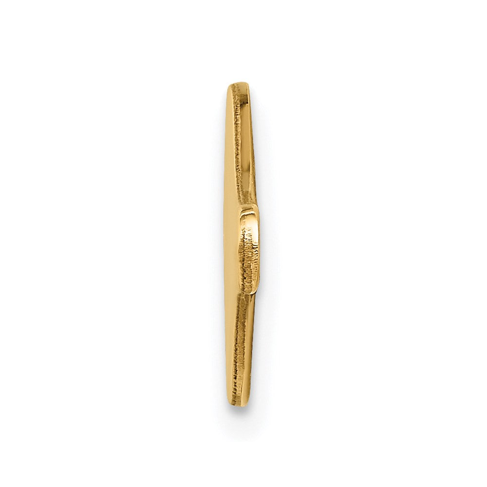 14k Red Enamel Medical Jewelry ID Plate