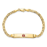 Thumbnail for 14K Medical 6 Anchor Link Child ID Bracelet