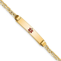 Thumbnail for 14K Medical 6 Anchor Link Child ID Bracelet
