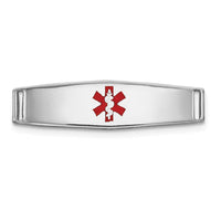 Thumbnail for 14K Epoxy Enameled Medical ID Ctr Soft Diamond Shape Plate # 813