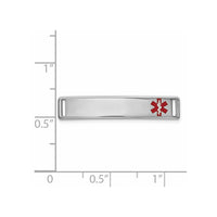 Thumbnail for 14K Epoxy Enameled Medical ID Off Ctr Plate # 816