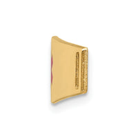 Thumbnail for 14K Epoxy Enameled Medical ID Ctr Soft Diamond Shape Plate # 817