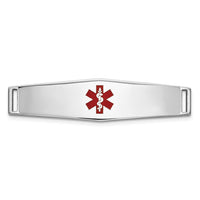 Thumbnail for 14K Epoxy Enameled Medical ID Ctr Soft Diamond Shape Plate # 817