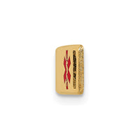 Thumbnail for 14K Epoxy Enameled Medical ID Off Ctr Plate # 817