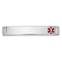Thumbnail for 14K Epoxy Enameled Medical ID Off Ctr Plate # 817