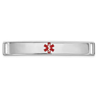Thumbnail for 14K Epoxy Enameled Medical ID Ctr Plate # 818