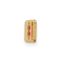 Thumbnail for 14K Epoxy Enameled Medical ID Off Ctr Plate # 818