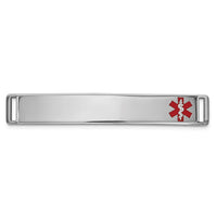 Thumbnail for 14K Epoxy Enameled Medical ID Off Ctr Plate # 818