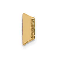 Thumbnail for 14K Epoxy Enameled Medical ID Ctr Soft Diamond Shape Plate # 819